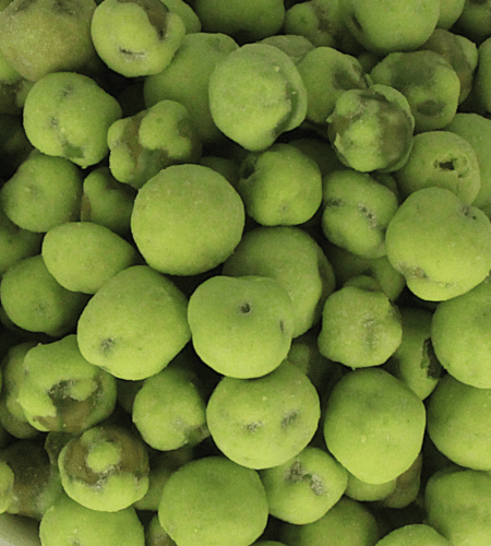 Roasted Green Peas with Wasabi